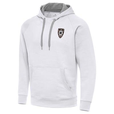  Orange County SC Antigua Victory Raglan Pullover Hoodie - White